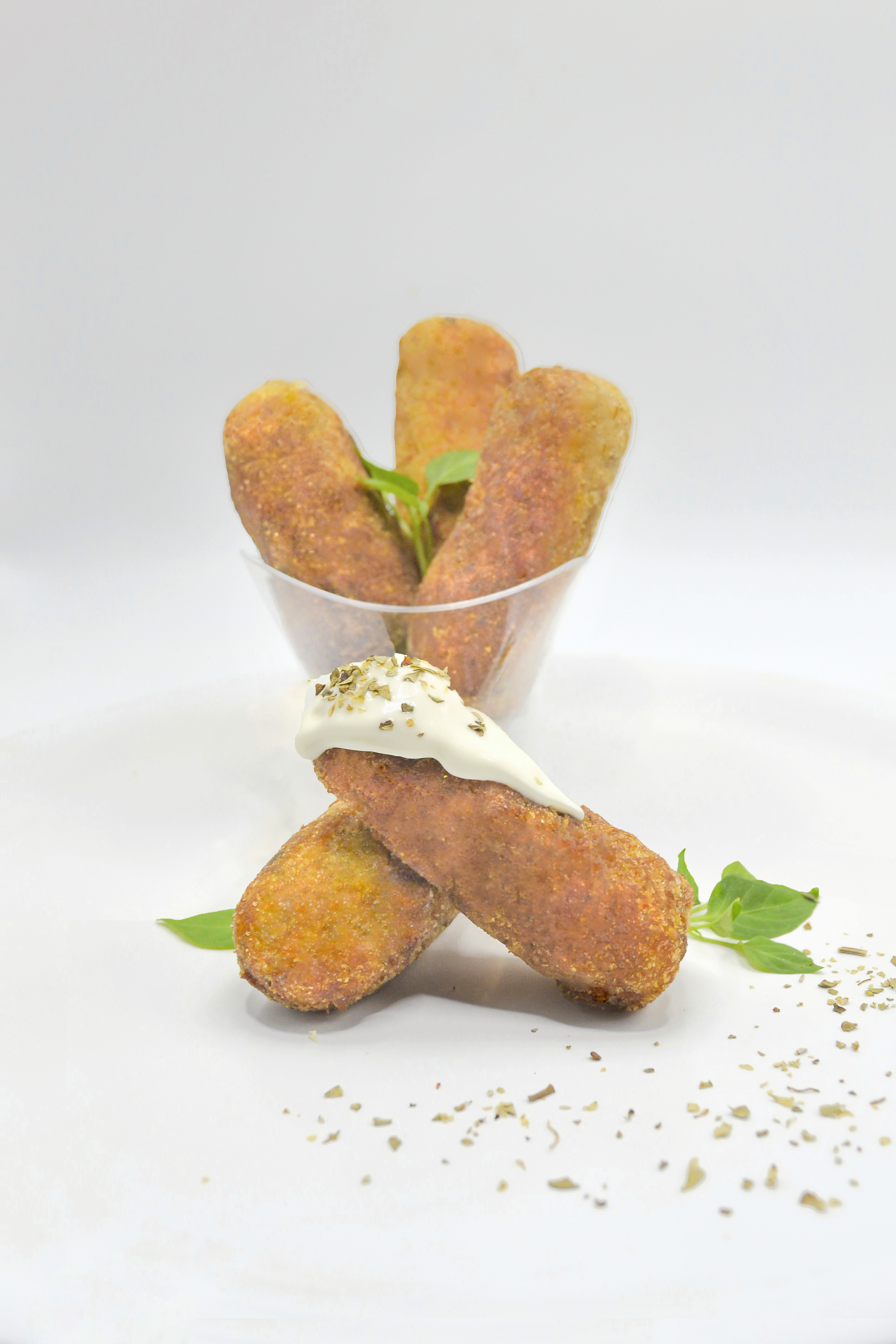 croqueta con salsa